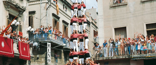 Casteller. Fiesta Mayor de Vilafranca del Penedés. Barcelona © Turespaña 